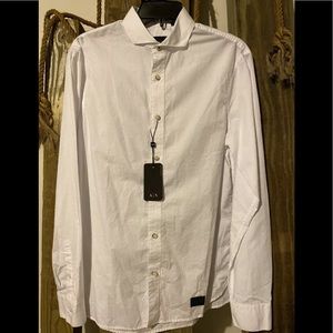 Armani Exchange Men Long Sleeve Button Shirt Small